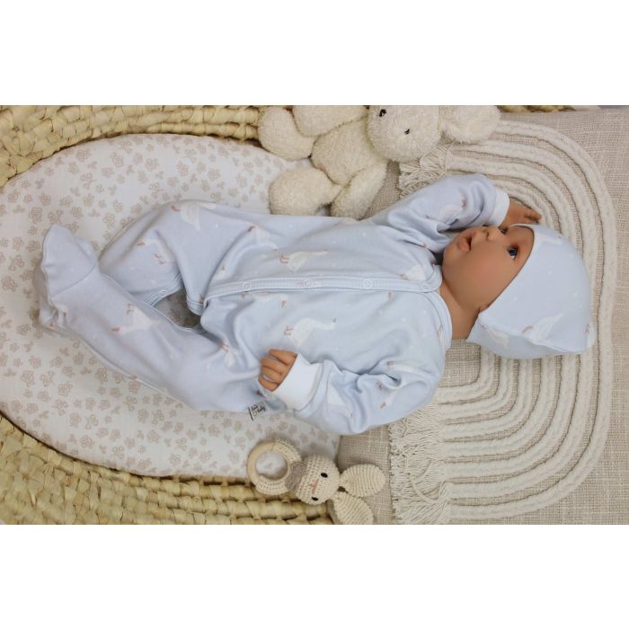 Šliaužtinukai kūdikiui "Goose" mėlynos spalvos