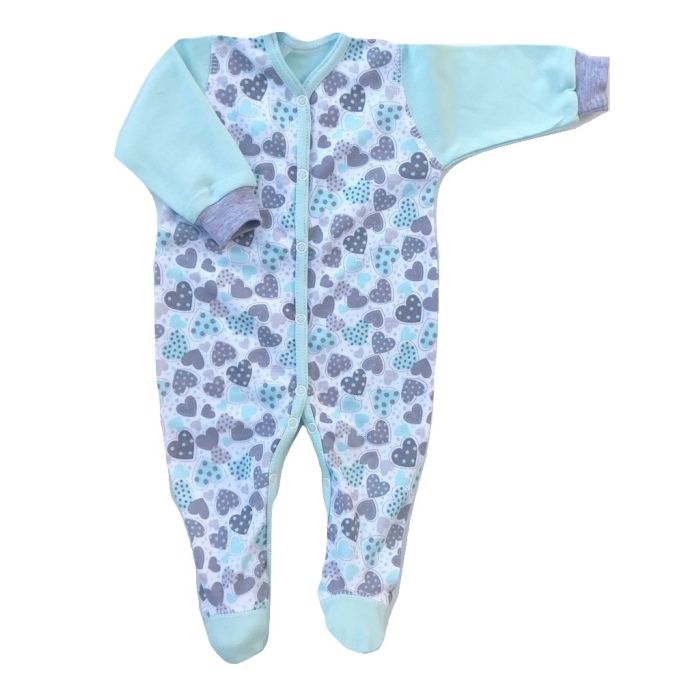 Šliaužtinukai kūdikiui "Hearts" turkio spalvos