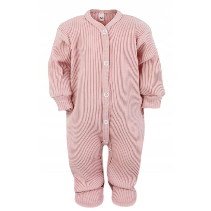 Šliaužtinukai kūdikiui "Lined lux" pale rose