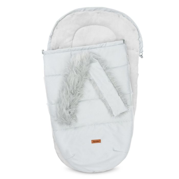 Šiltas miegmaišis - vokelis vežimėliui  "Indiana ash" 