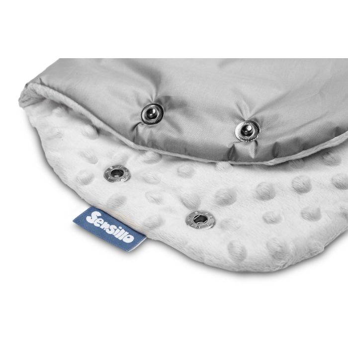 Pirštinės-mova vežimėliui ar rogėms "Warm up" pilkos spalvos