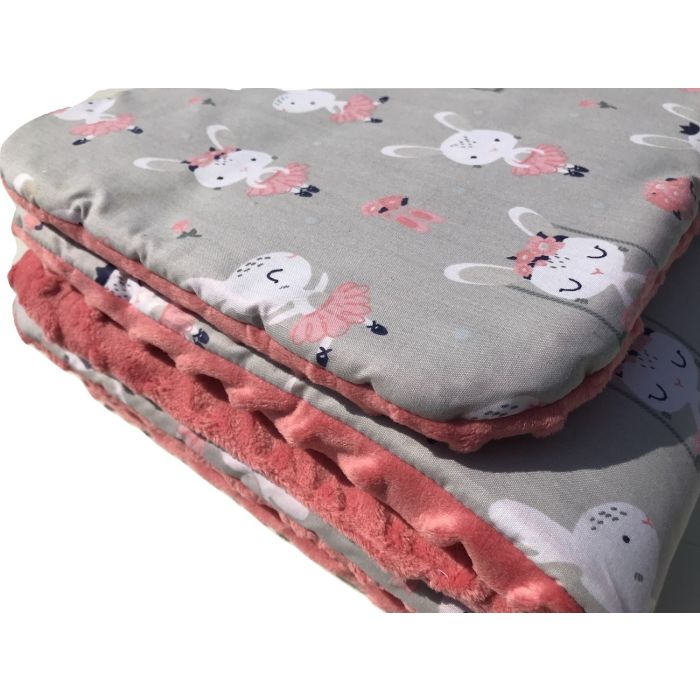 Komplektas vežimėliui "Doris" pledas 60x75cm ir pagalvė 35x25cm 