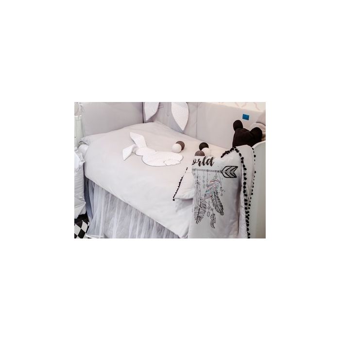 Patalynė kūdikiui 135x100 "My lucky rabbit"  su aplikacija