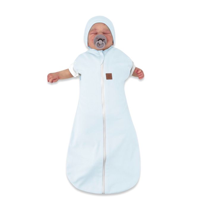 Vystyklas kokonas kūdikiui Teddy interlock super soft blue