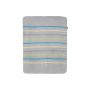 Zaffiro pledas medvilninis, 75x100, pilkas, juostelės