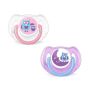 Čiulptukai AVENT "Classic" ortodontiniai 6-18m 2vnt rož.-violet.sp.