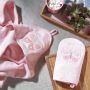 Bambukinė maudymo pirštinė kempinėlė kūdikiui BabyOno "Butterfly" rožinė