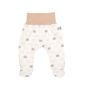 Kelnytės kūdikiui "Bear glamuor beige", baltos su pėdutėmis