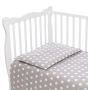 Patalynė kūdikiams 135x100 "Burbuliukai" pilka