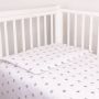 Patalynė kūdikiams 135x100 "Žvaigždutės" pilka