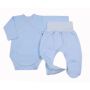 Drabužėliai kūdikiui "Blank baby blue" 2 dalių