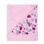 Pledas kūdikiui "Flowers" 80x90 cm rožinis