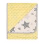 Pledas kūdikiui "Galaxy" 80x90 cm geltonas