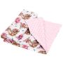 Pledas kūdikiui "Lady mama" 100x75cm  rožinės spalvos