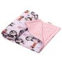 Pledas kūdikiui "Skipper" 100x75cm  rožinės spalvos