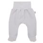 Kelnytės kūdikiui "Jersey" pilkos su pėdutėmis