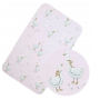 Paklode kūdikiui su guma 60x120 "Golden goose pink"- medvilninė