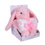 Pledukas kūdikiui "Bunny" 100x75 su migduku rožinis