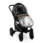 Šiltas miegmaišis - vokelis vežimėliui  "Aspen glamour" silver 