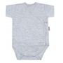 Smėlinukas kūdikiui su trumpomis rankovėmis "Melange grey" 
