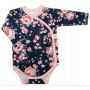 Drabužėliai kūdikiui "Flora navy" 2 dalių 