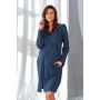 Chalatas maitinančioms ir nėščiosioms "Dolce vita" deep blue
