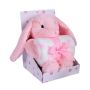 Pledukas kūdikiui "Bunny" 100x75 su migduku rožinis