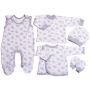 Kūdikio kraitelis - drabužėliai naujagimiui "Koala" 5 dalių pilkas