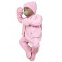 Kūdikio kraitelis - drabužėliai naujagimiui "Blank baby pink" 5 dalių