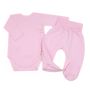 Drabužėliai kūdikiui "Blank baby pink" 2 dalių