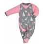 Drabužėliai kūdikiui "Elniukai" 2 dalių, rausvi