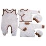 Kūdikio kraitelis - drabužėliai naujagimiui "Floret" 5 dalių 