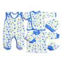Kūdikio kraitelis - drabužėliai naujagimiui "Lion" 5 dalių melsvas