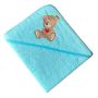 Rankšluostis kūdikiui "Teddy bear" su gobtuvu 80x80cm "frotte" turkio  sp.