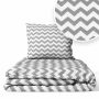 Ankras patalynė 2 d 135/100 40/60 zigzagai pilka