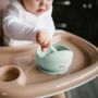 Babyono lėkštutė silikoninė neslystanti žalia 1481/03