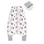 Miegmaišis kūdikiui "Forest walk beige" su kojomis 2-2.5 TOG