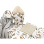 6 dalių kraitelis kūdikiui "Forest family beige"