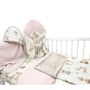 6 dalių kraitelis kūdikiui "Giraffee" dusty pink