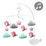 Muzikinė karuselė kūdikiui "Birds" su minkštais žaislais