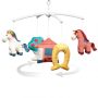 Muzikinė karuselė kūdikiui "MY PONY" su minkštais žaislais