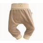 Veliūrinės kelnytės kūdikiui "BEAR BEIGE" be pėdučių