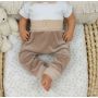 Veliūrinės kelnytės kūdikiui "BEAR BEIGE" be pėdučių