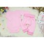 Drabužėliai kūdikiui "Blank baggi baby pink" 2 dalių