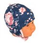 Kepurytė ir kaklaskarė kūdikiui "Cosy" - navy flora