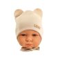 Kepurytė ir kaklaskarė kūdikiui "Love" - Beige bears