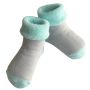 Frotinės kojinytės kūdikiui Mint-grey