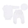 Drabužėliai kūdikiui "Natural white" 2 dalių 