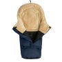Šiltas miegmaišis - vokelis vežimėliui  "Combi" Navy/Beige 