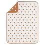 Pledas "Polka Dots" 100x75cm iš medvilnės rudos sp.